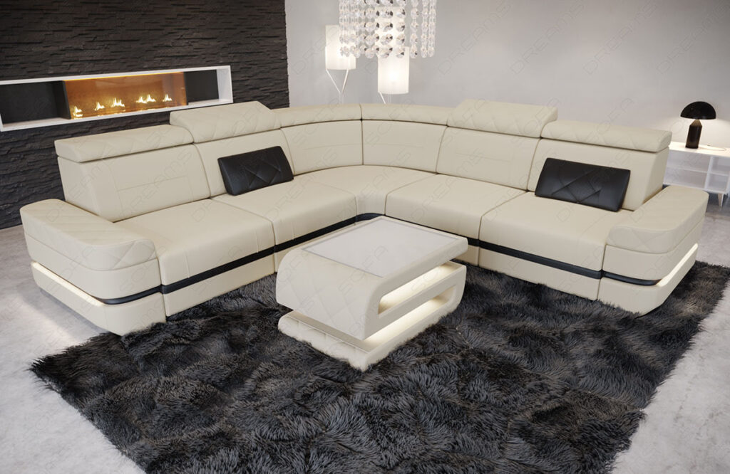 Sofa mit Microfaser - Pflegeleicht und bequem