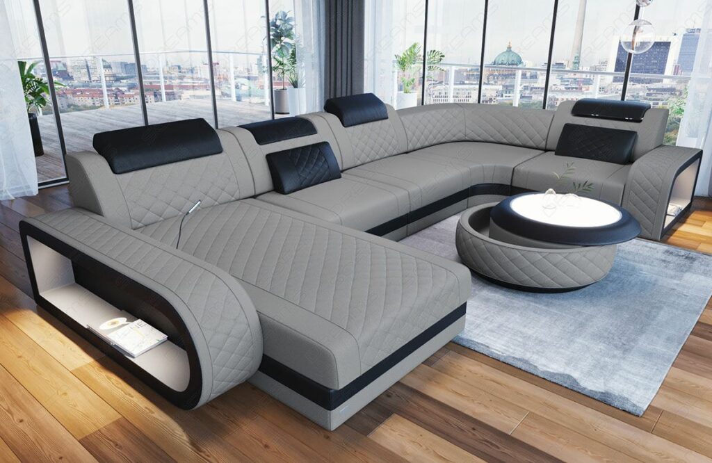 Zu Weihnachten eine neue U Form Sofa Wohnlandschaft kaufen