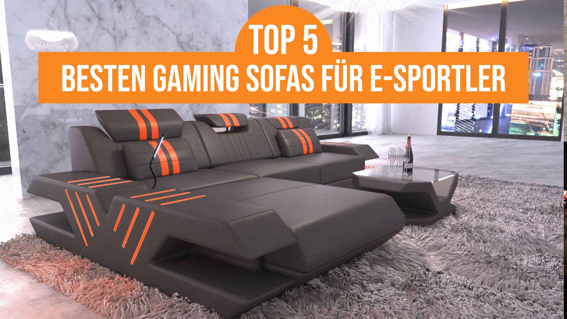 Die Top 5 der besten Gaming Sofas für E-Sportler