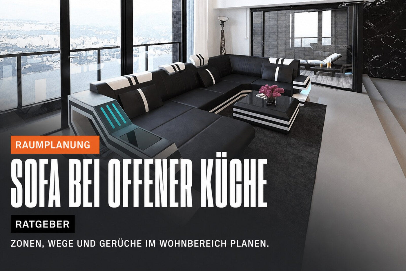 Sofa bei offener Küche: Zonen, Gerüche und Wege richtig planen | Sofa Dreams Ratgeber