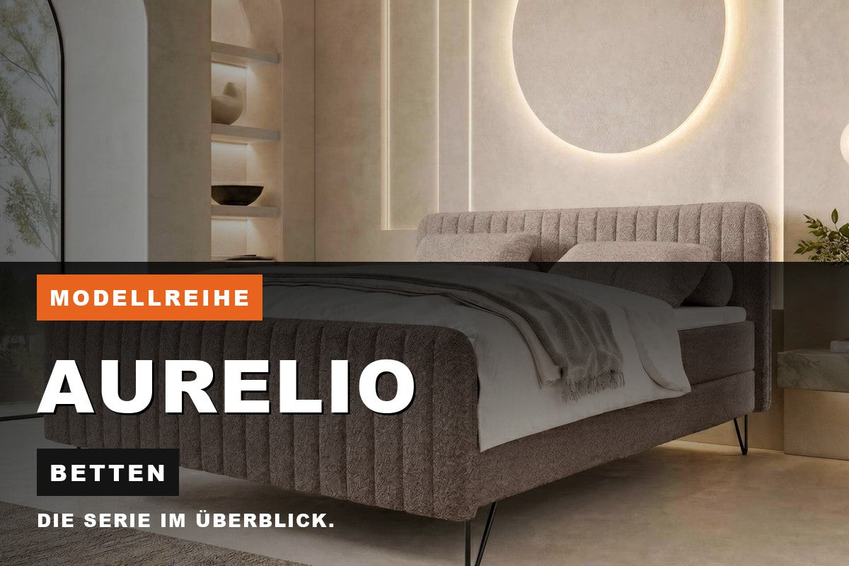 Beitragsbild zur Modellreihe Aurelio: Betten bei Sofa Dreams