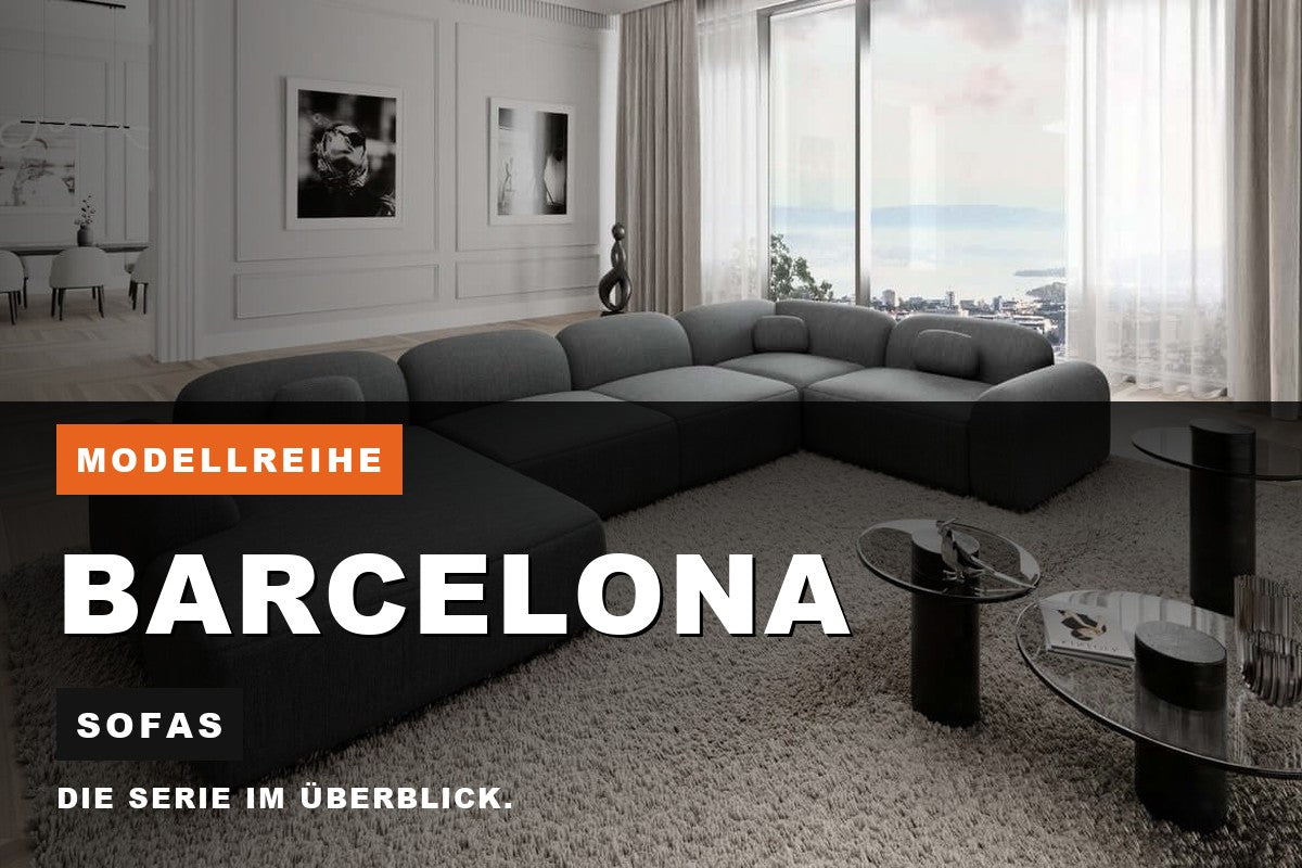 Beitragsbild zur Modellreihe Barcelona: Sofas bei Sofa Dreams
