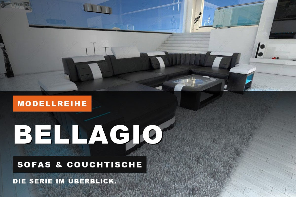 Beitragsbild zur Modellreihe Bellagio: Sofas & Couchtische bei Sofa Dreams