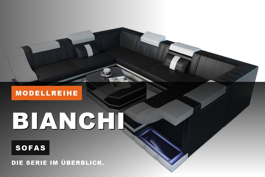 Beitragsbild zur Modellreihe Bianchi: Sofas bei Sofa Dreams
