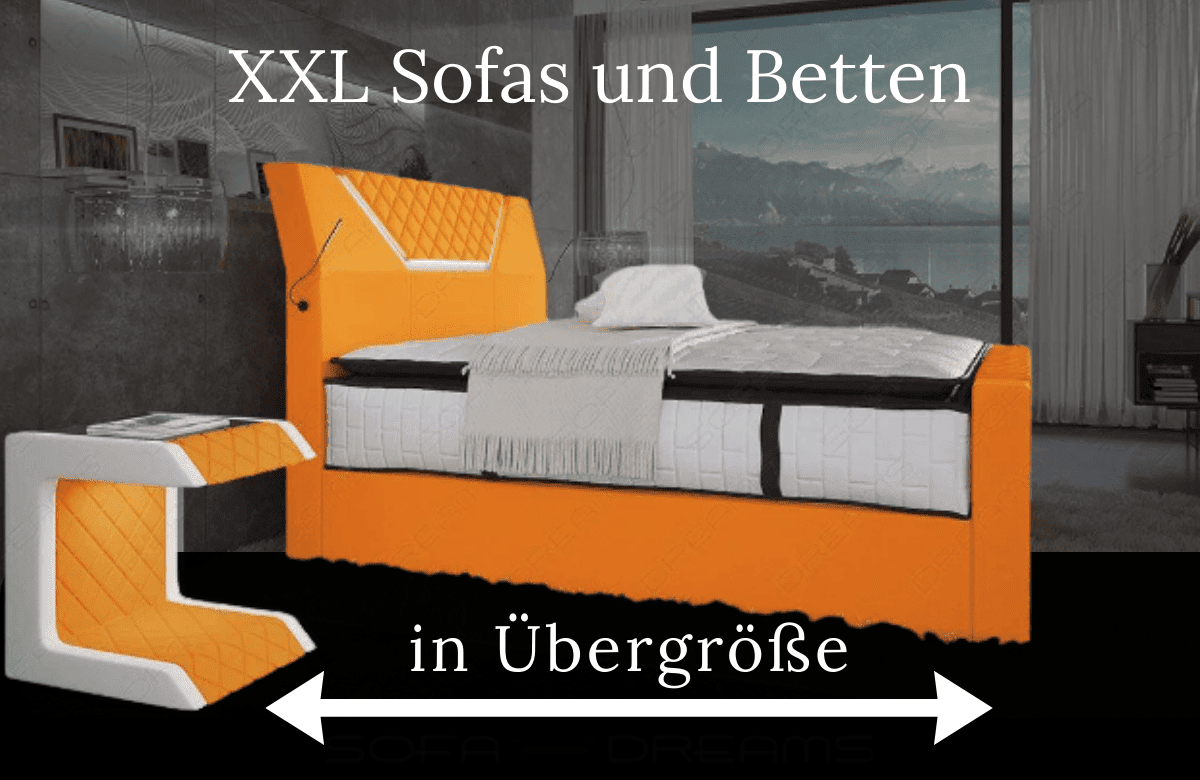 Sofa für große Menschen: Sitztiefe, Höhe und Platz