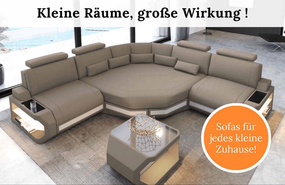 Sofa für kleine Wohnungen: clever mit wenig Platz