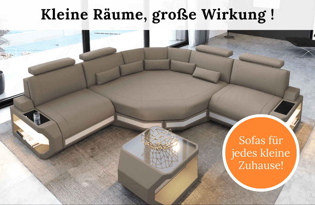 Sofa für kleine Wohnungen: clever mit wenig Platz