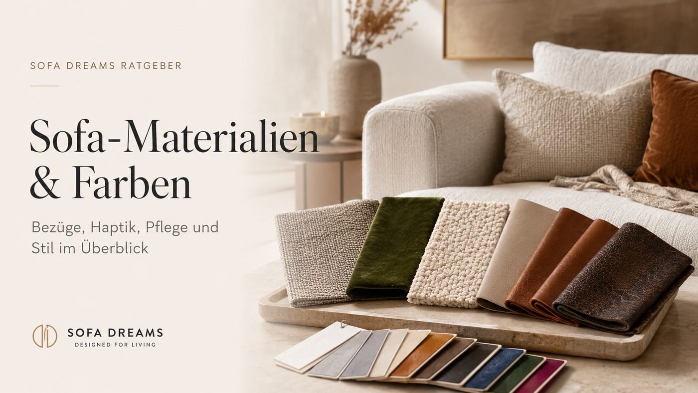 Sofa-Materialien & Farben: Welcher Bezug passt zu Ihnen?