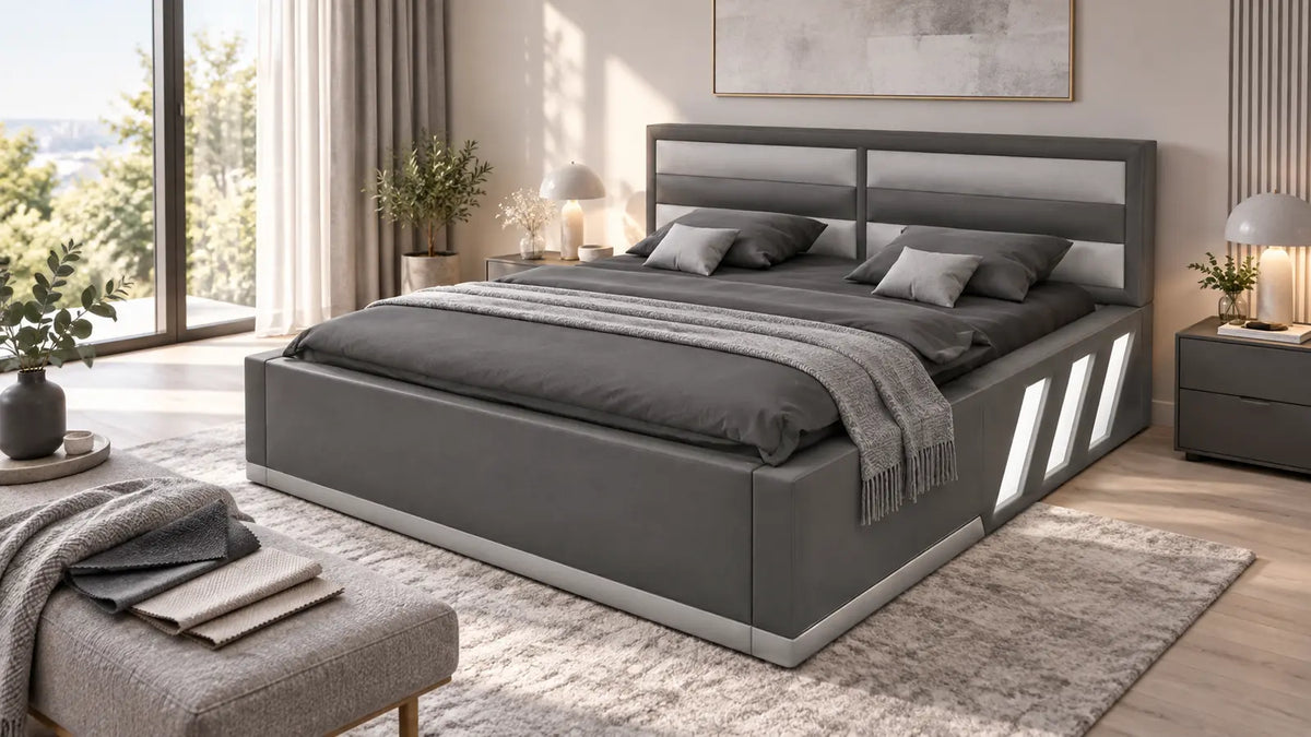 Boxspringbett-Bezug richtig wählen – modernes Sofa Dreams Boxspringbett mit textilem Bezug
