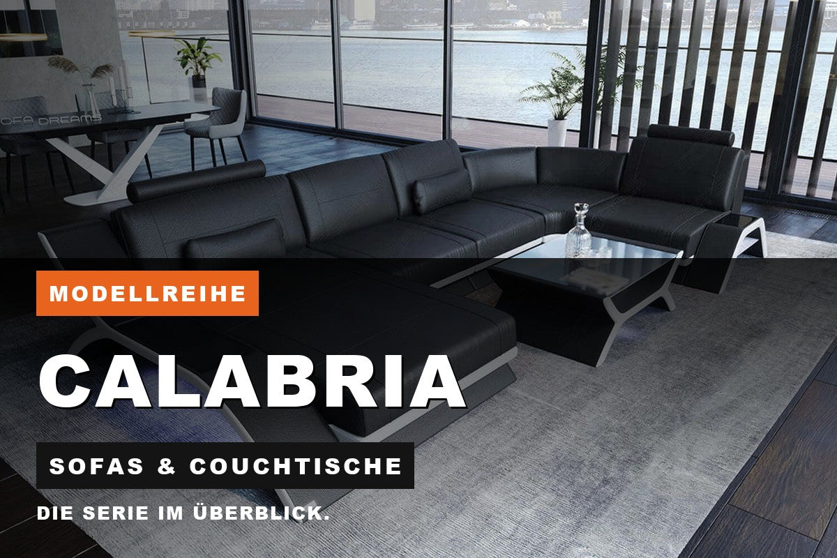 Beitragsbild zur Modellreihe Calabria: Sofas & Couchtische bei Sofa Dreams