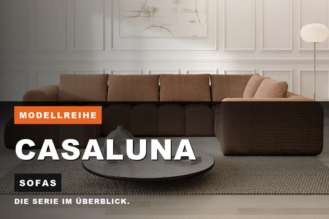 Beitragsbild zur Modellreihe Casaluna: Sofas bei Sofa Dreams