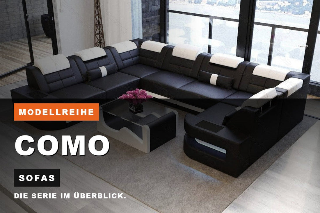 Beitragsbild zur Modellreihe Como: Sofas bei Sofa Dreams
