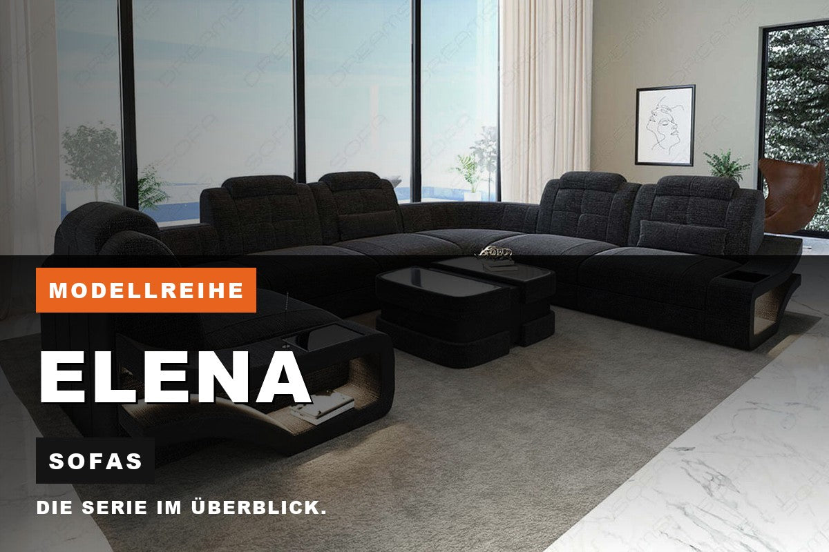 Beitragsbild zur Modellreihe Elena: Sofas bei Sofa Dreams