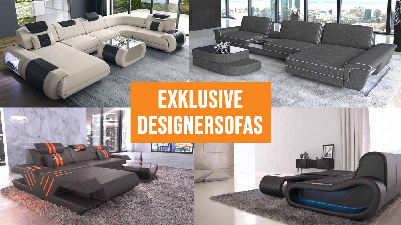 Exklusive Designersofas: individuell und funktional