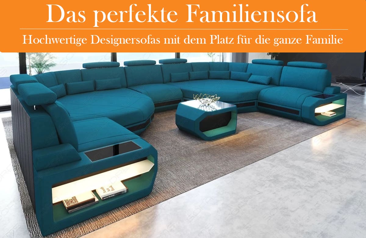 Designersofa für die ganze Familie