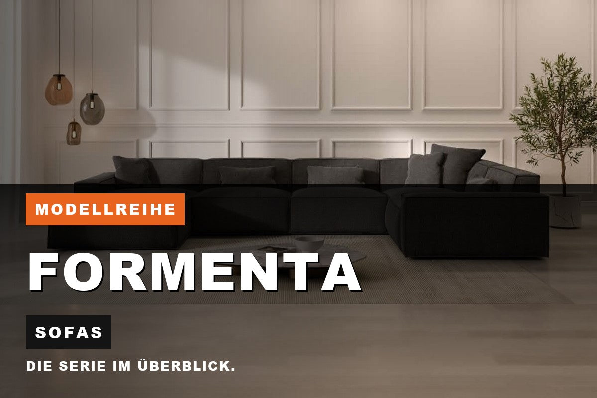 Beitragsbild zur Modellreihe Formenta: Sofas bei Sofa Dreams
