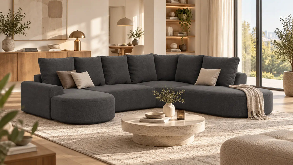 Gomera Lounge-Wohnlandschaft – U-Form und Ecksofa modern planen