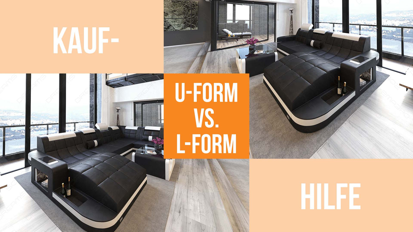 U-Form oder L-Form: Welches Sofa passt besser?