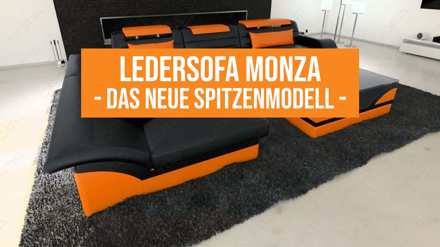 Ledersofa Monza: modernes Spitzenmodell