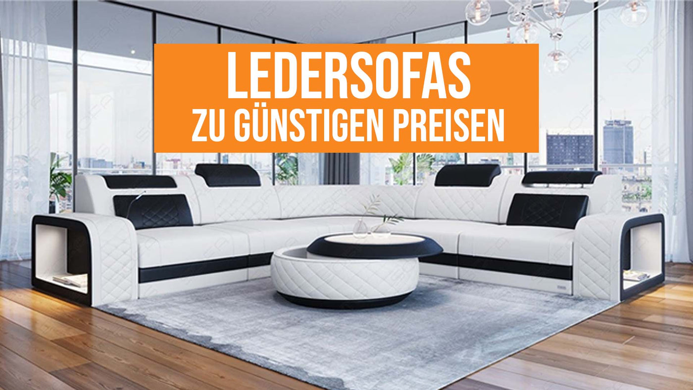 Ledersofas günstig kaufen: Qualität und Ausstattung
