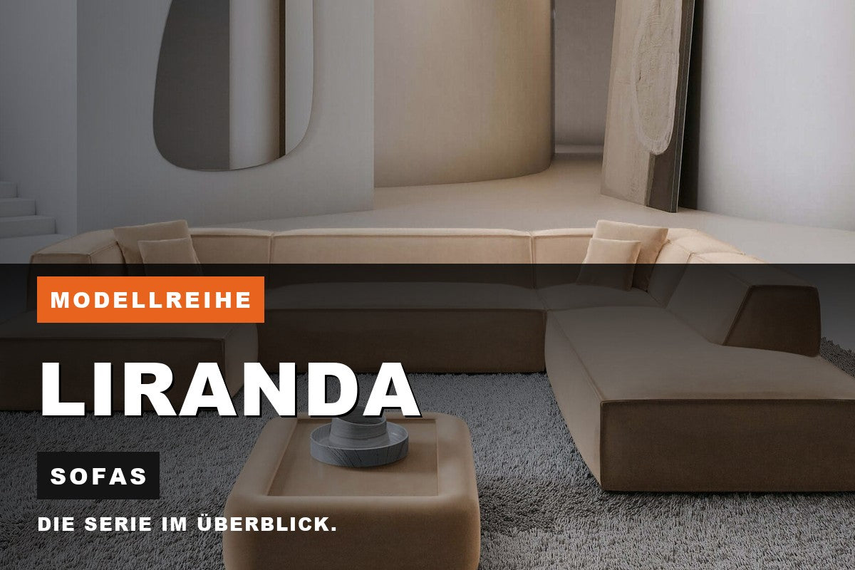 Beitragsbild zur Modellreihe Liranda: Sofas bei Sofa Dreams