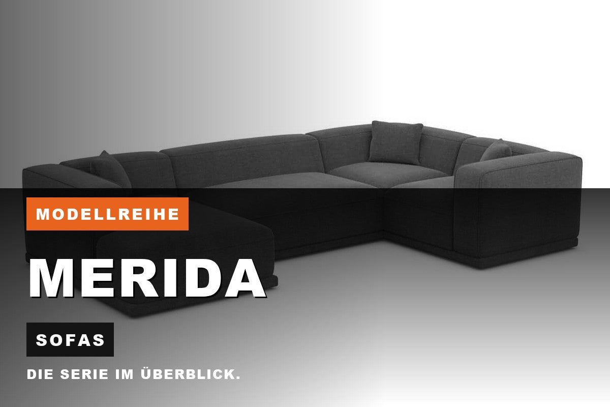 Beitragsbild zur Modellreihe Merida: Sofas bei Sofa Dreams
