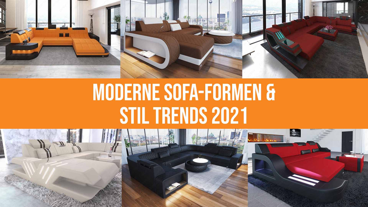 Sofaformen und Stiltrends im Überblick