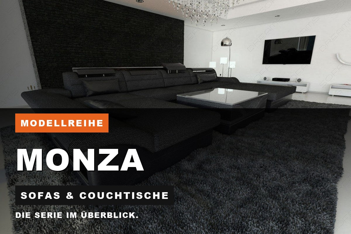 Beitragsbild zur Modellreihe Monza: Sofas & Couchtische bei Sofa Dreams