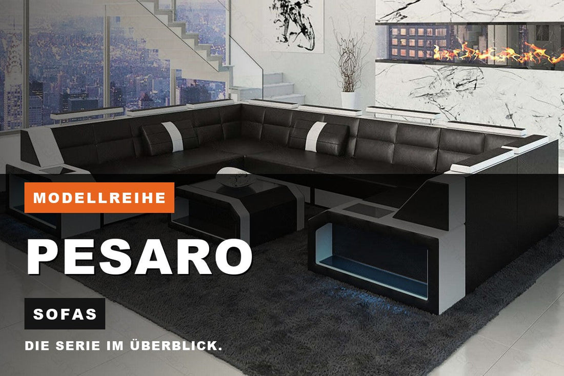 Beitragsbild zur Modellreihe Pesaro: Sofas bei Sofa Dreams