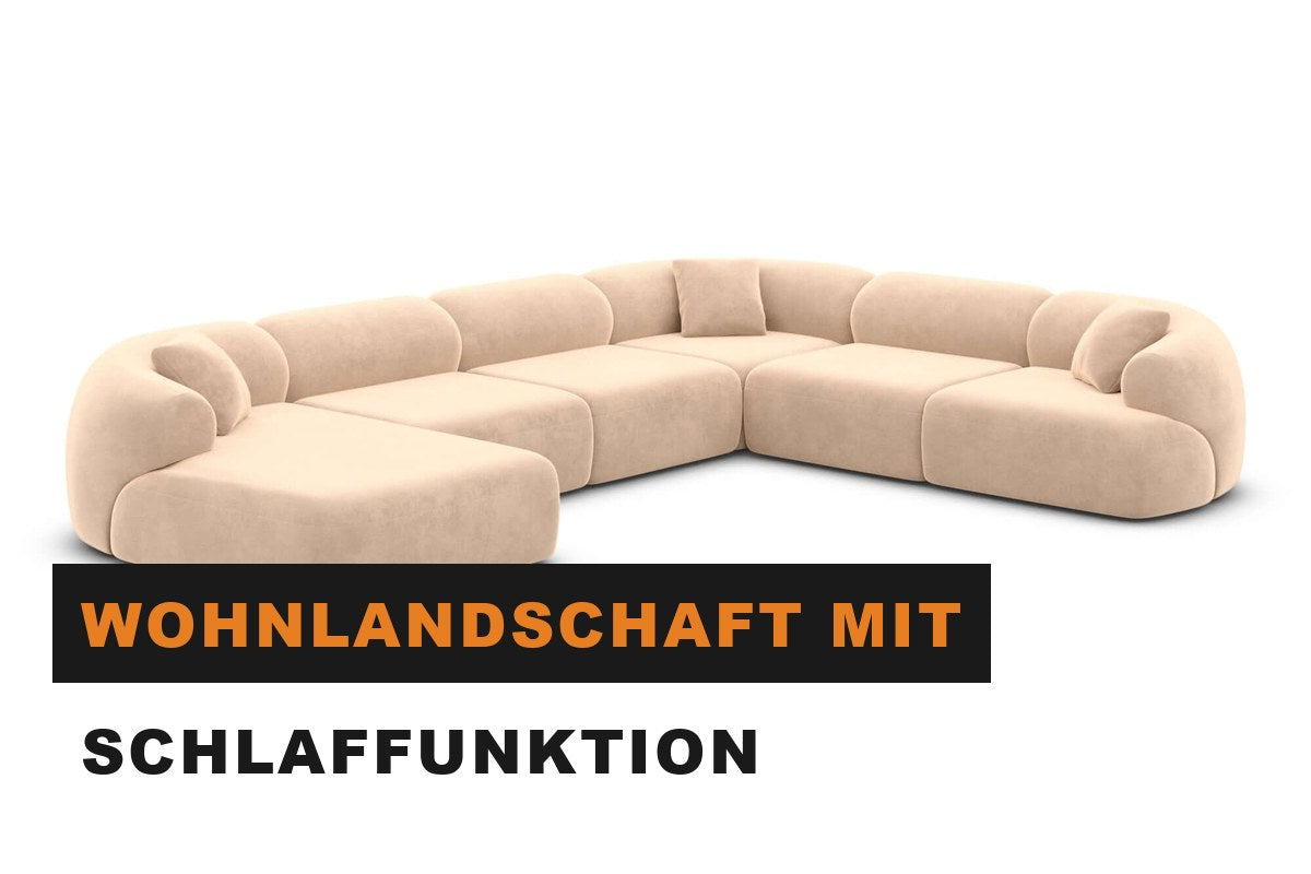 Große Wohnlandschaft in U-Form mit langer Liegefläche