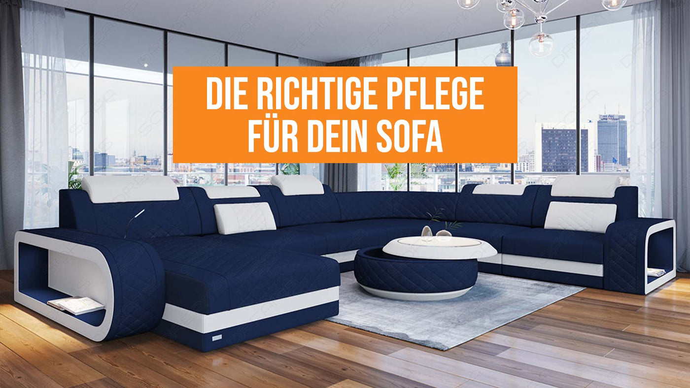 Sofapflege: Reinigung und Flecken richtig behandeln