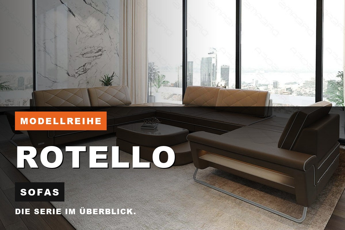 Beitragsbild zur Modellreihe Rotello: Sofas bei Sofa Dreams
