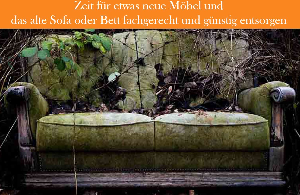 Neues Sofa kaufen und altes Sofa entsorgen