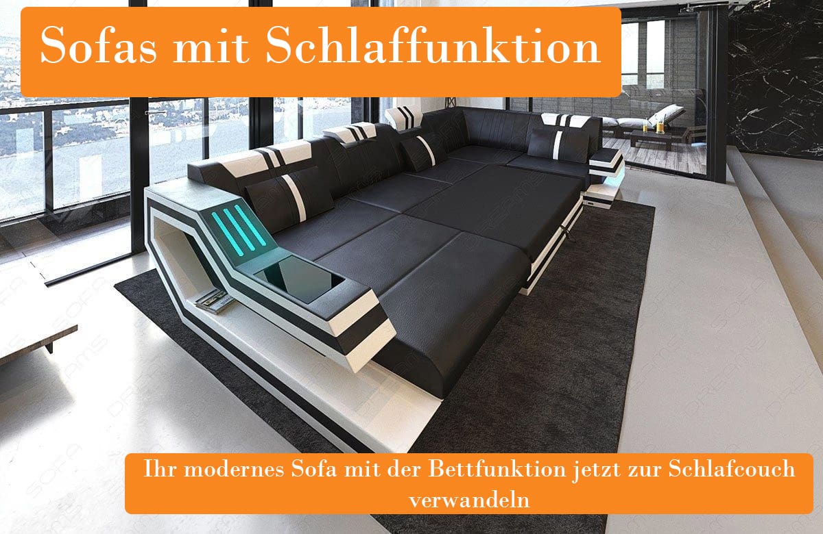 Designersofas mit Schlaffunktion
