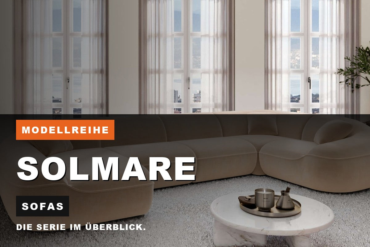 Beitragsbild zur Modellreihe Solmare: Sofas bei Sofa Dreams