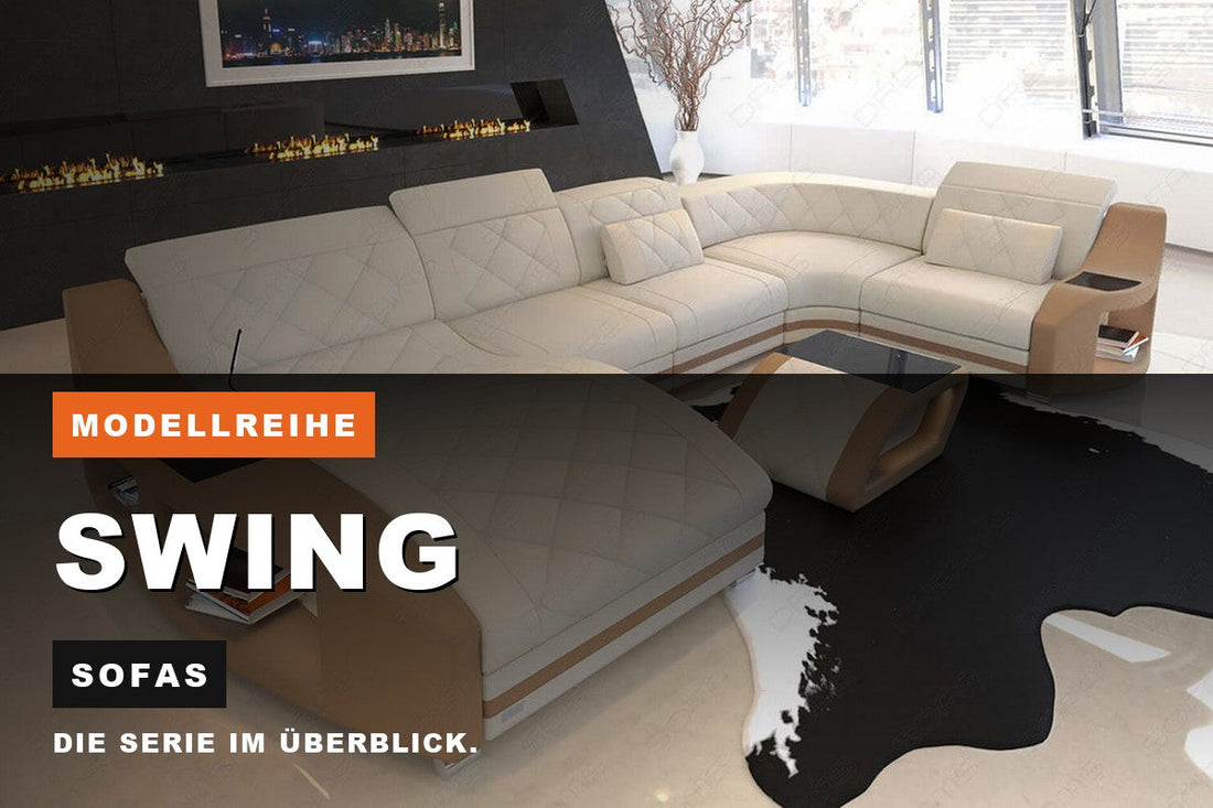 Beitragsbild zur Modellreihe Swing: Sofas bei Sofa Dreams