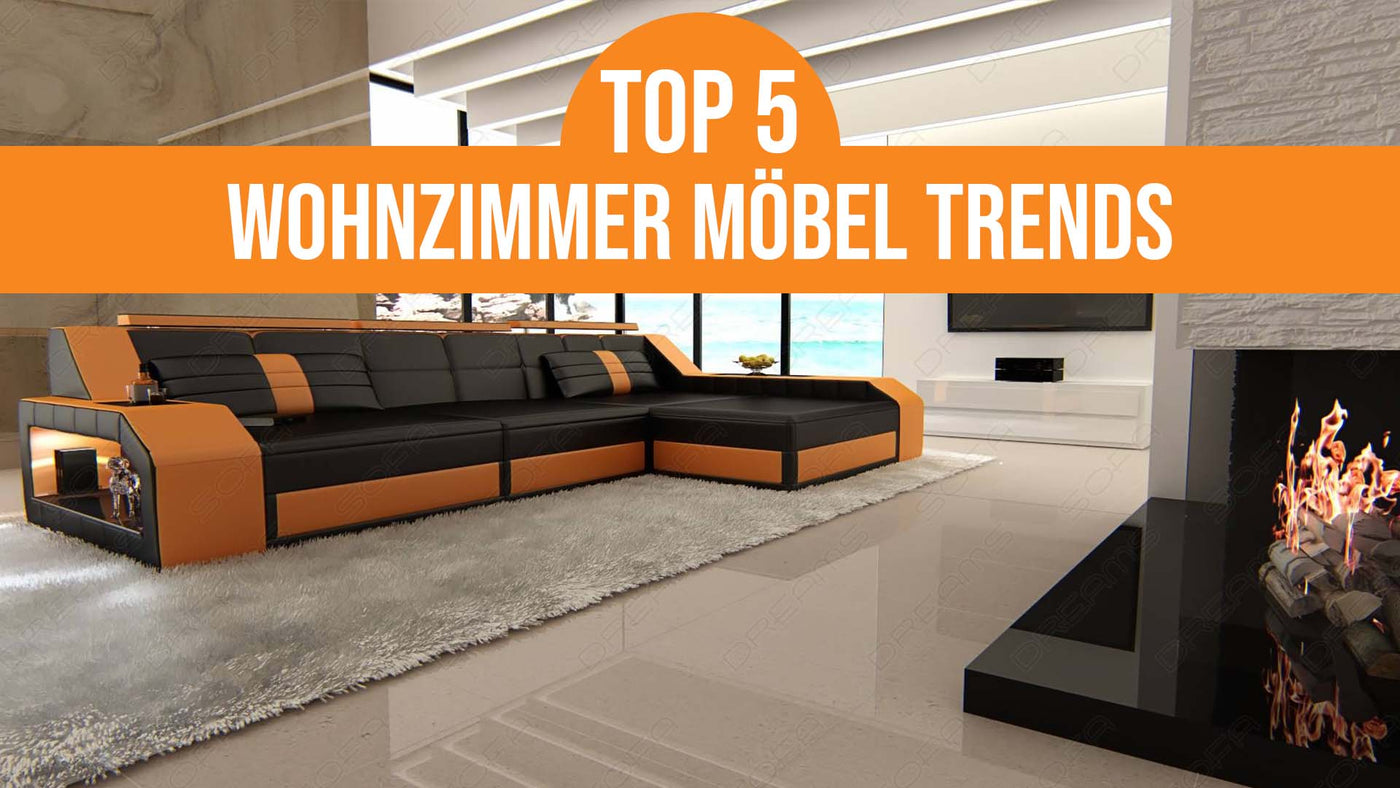 Fünf Möbeltrends fürs Wohnzimmer