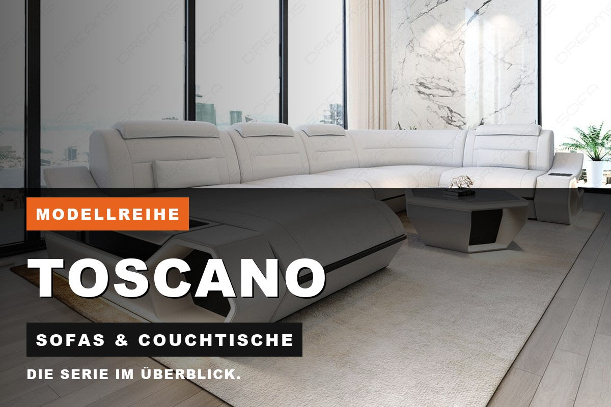 Beitragsbild zur Modellreihe Toscano: Sofas & Couchtische bei Sofa Dreams