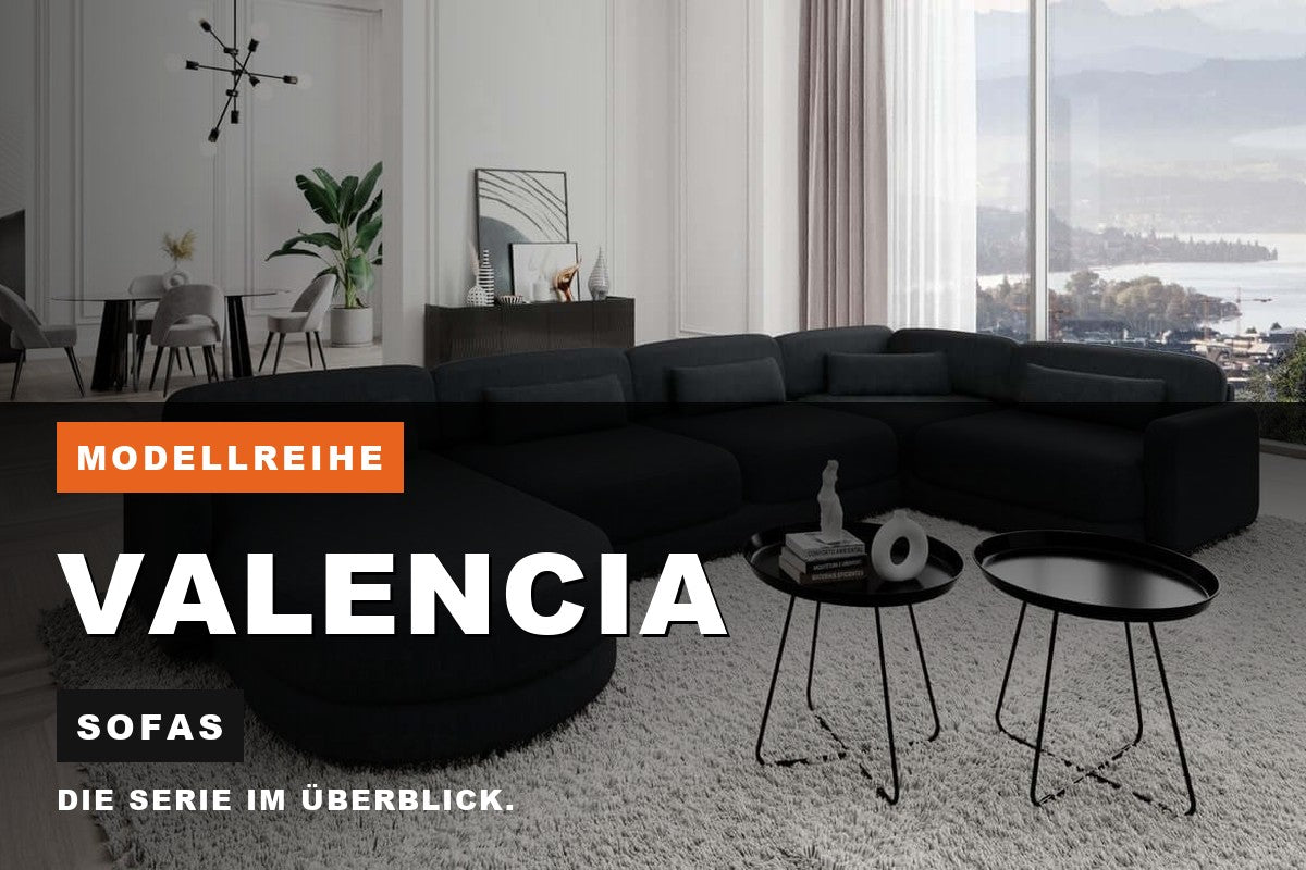Beitragsbild zur Modellreihe Valencia: Sofas bei Sofa Dreams
