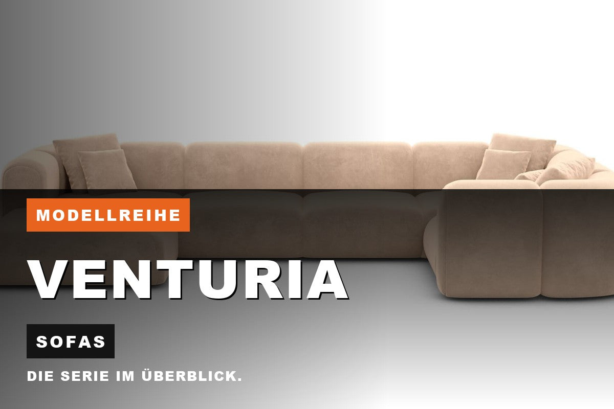 Beitragsbild zur Modellreihe Venturia: Sofas bei Sofa Dreams