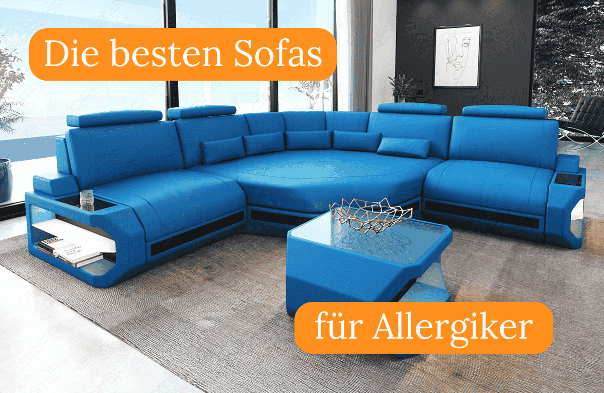Sofa für Allergiker: Materialien, Bezüge und Pflege