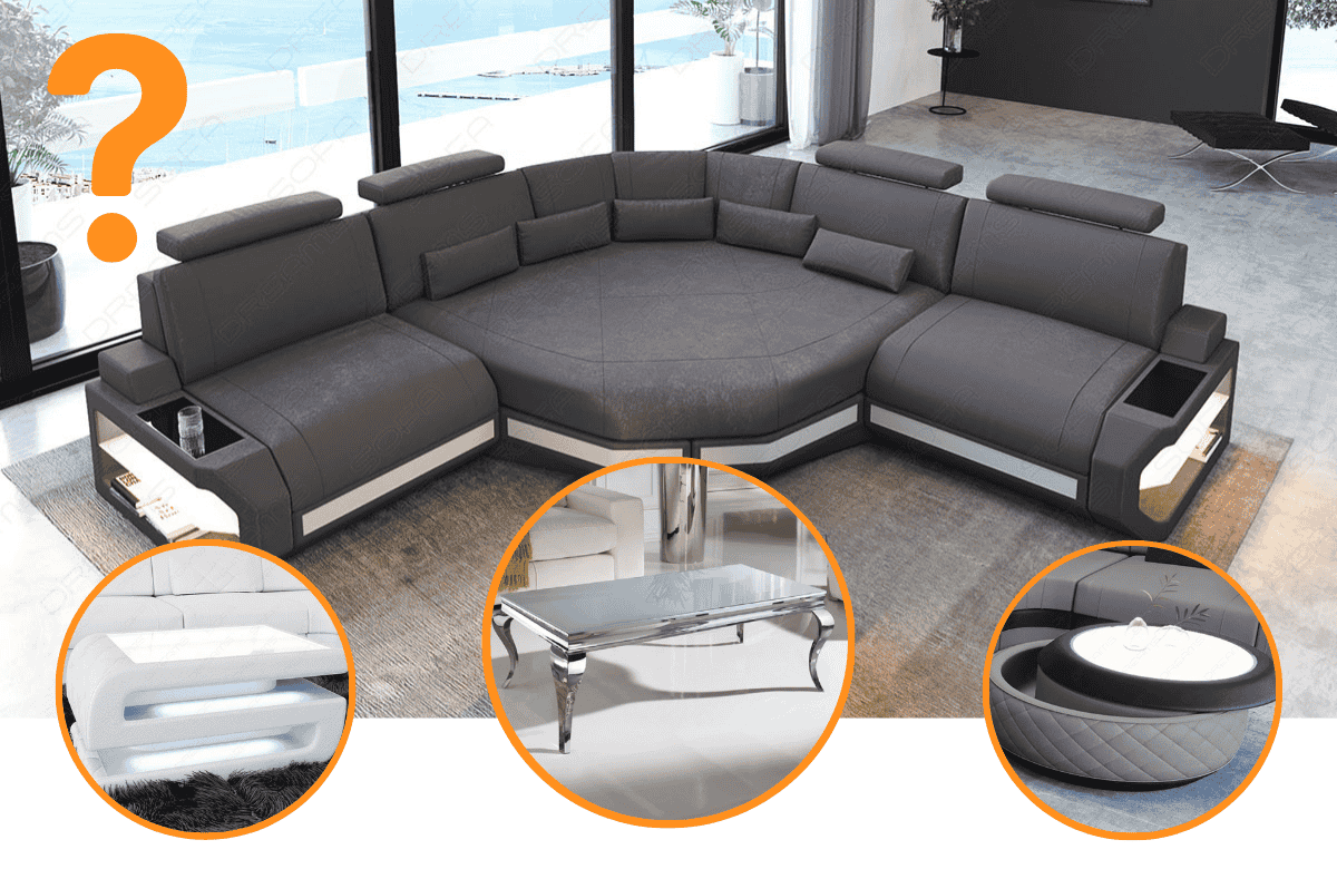 Welcher Couchtisch passt zu einem grauen Sofa?
