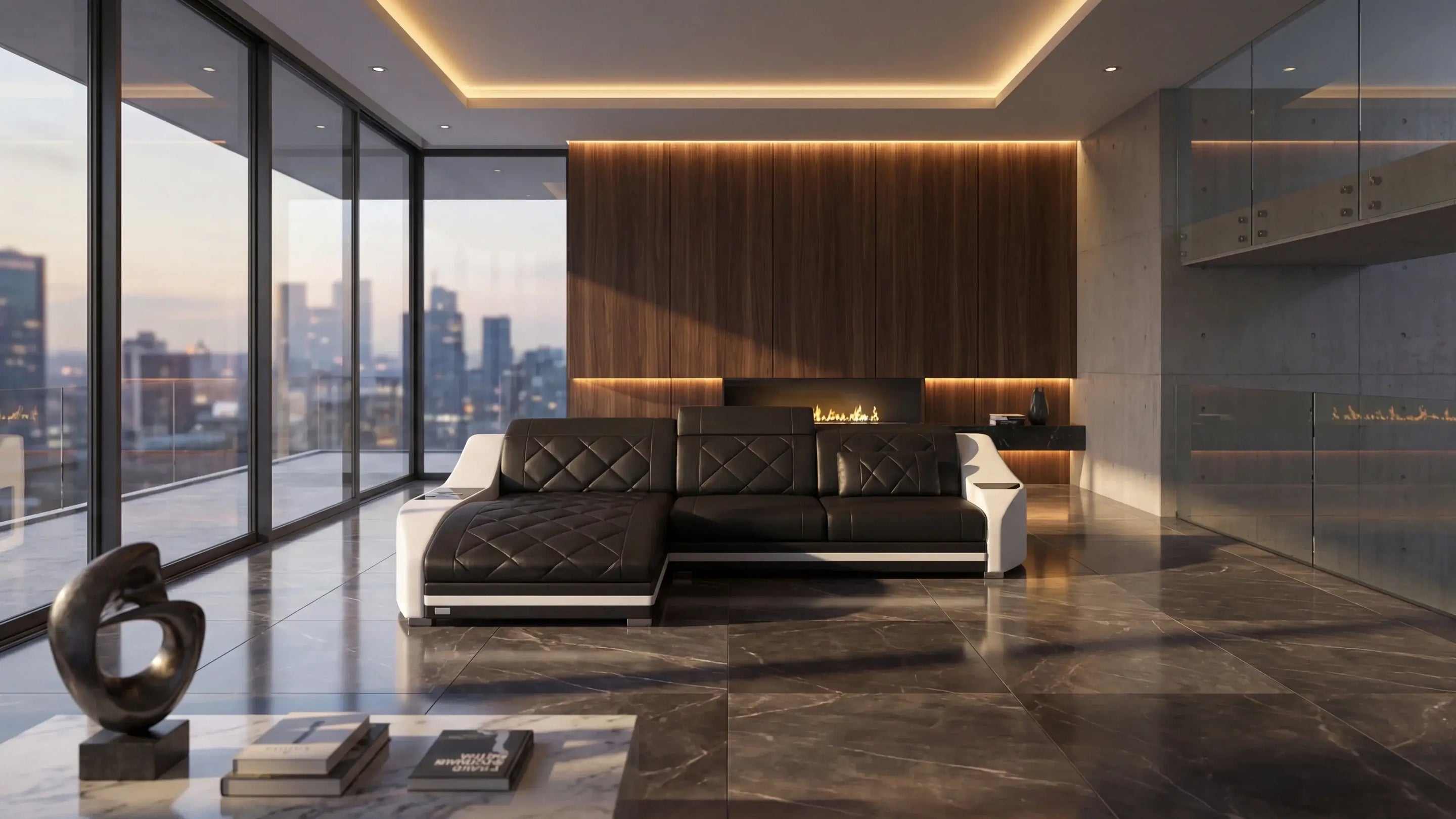 Ecksofa kaufen | L-Form Sofa mit Ottomane