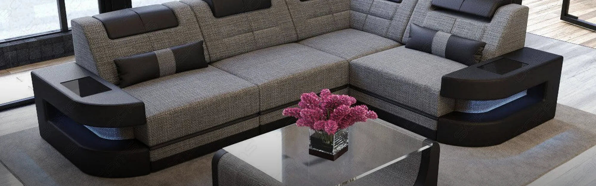 Ecksofa grau kaufen