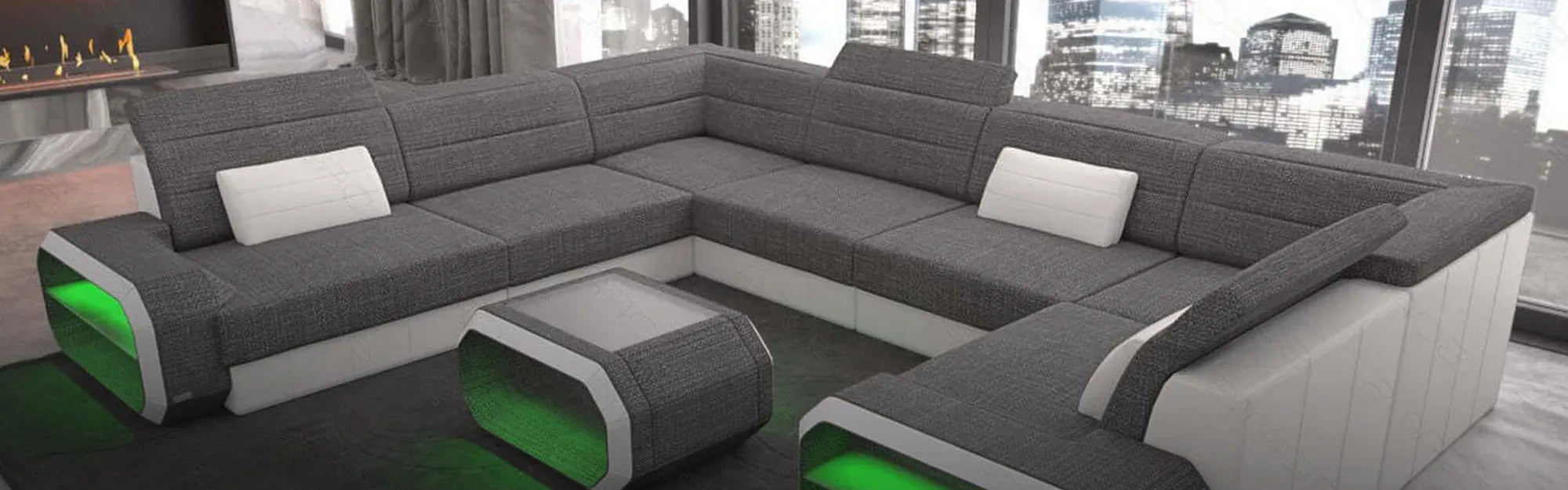 Ecksofa mit LED kaufen