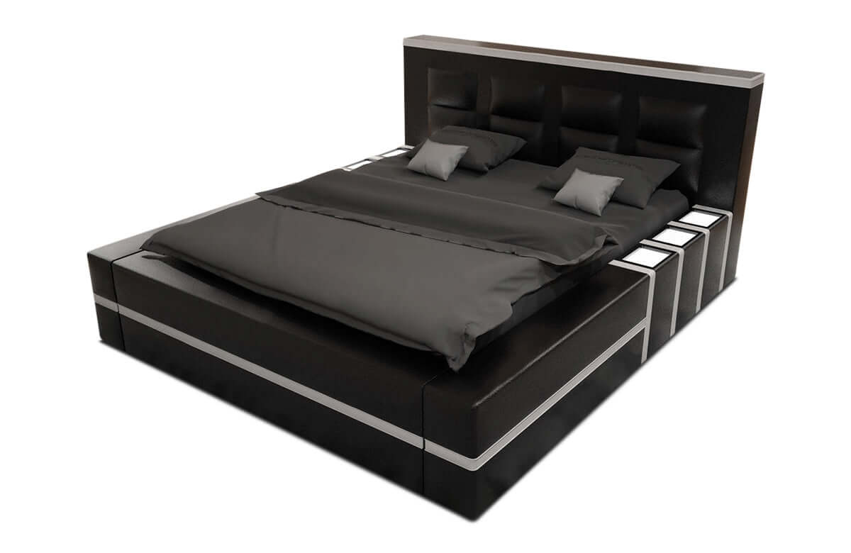 Designerbett Asti – Modernes Design für Ihr Zimmer Schwarz-Weiß