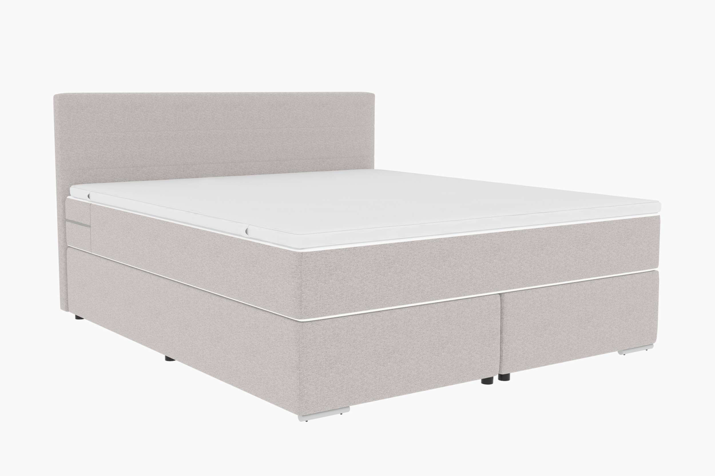 Boxspringbett Valerio Hellgrau