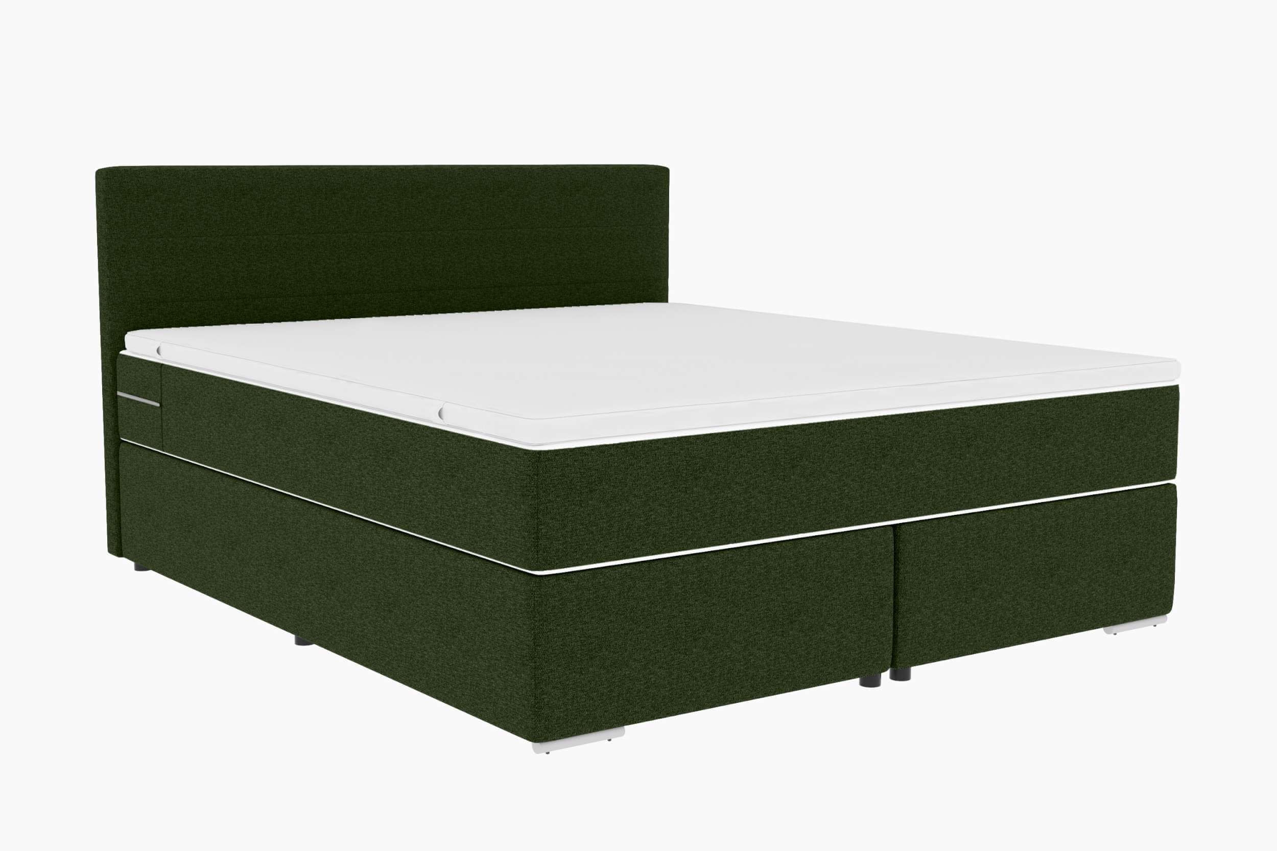 Boxspringbett Valerio Dunkelgrün