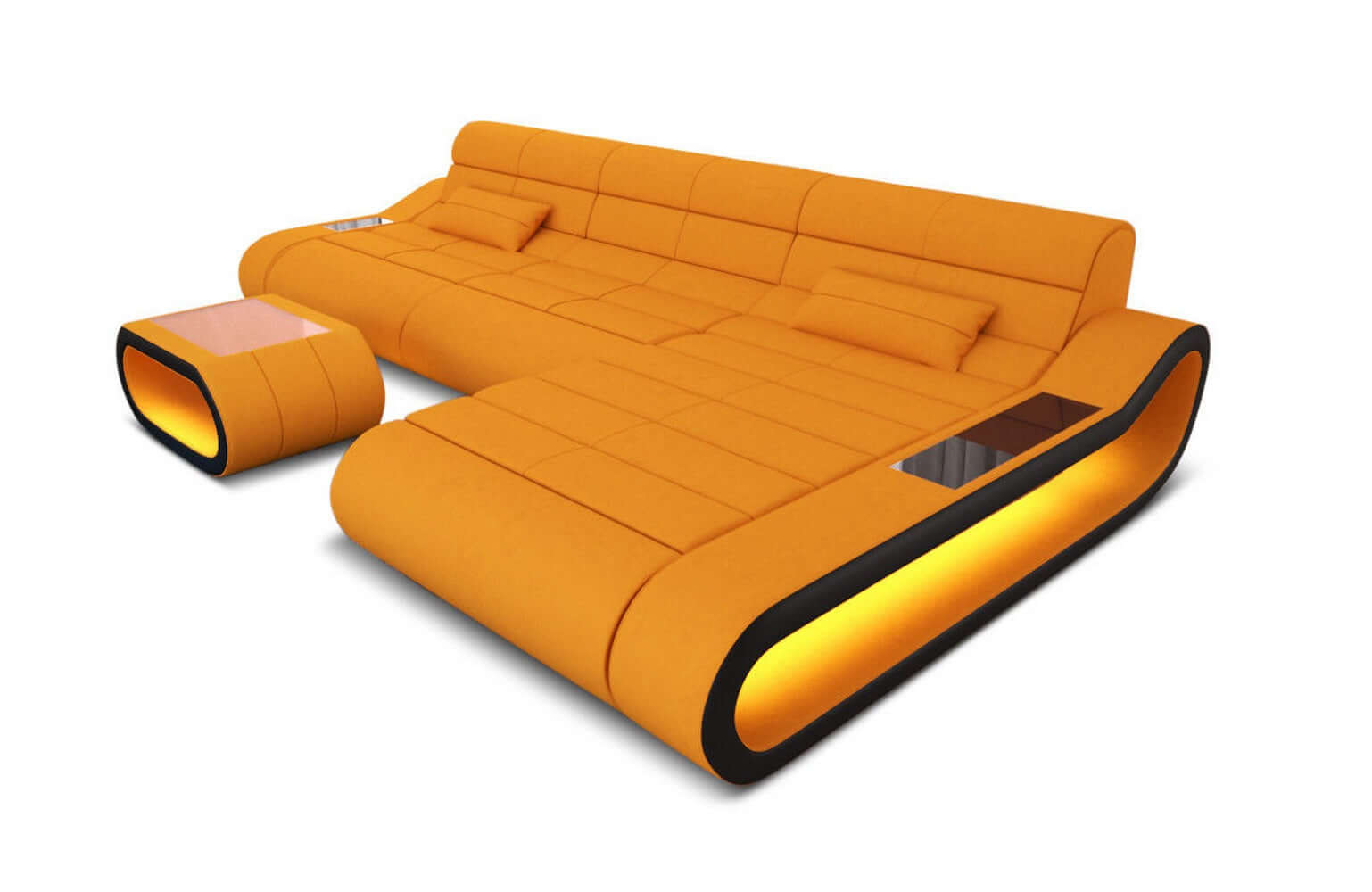 Stoffsofa Concept L-Form Lang