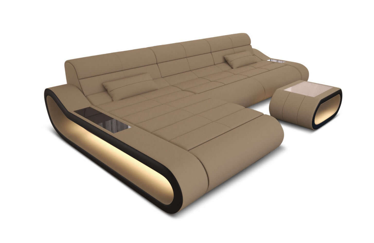 Stoffsofa Concept L-Form Lang